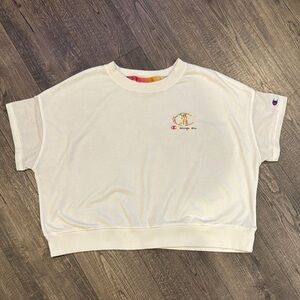 Champion Campus Knit Cropped Sweater Tee